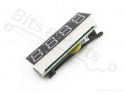 Display 3-in-1 klok / temperatuur / voltage rood